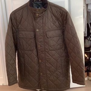 Barbour quilted field coat.khaki green..pristine